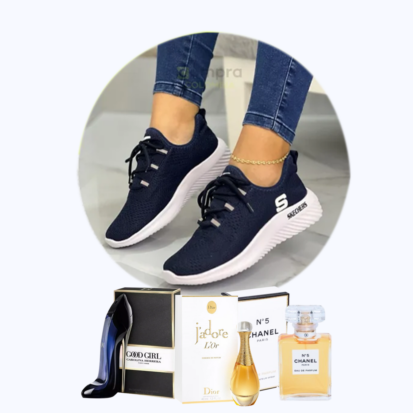 Tennis Skechers Ortopedicos Premium + Perfume De Lujo [GRATIS]